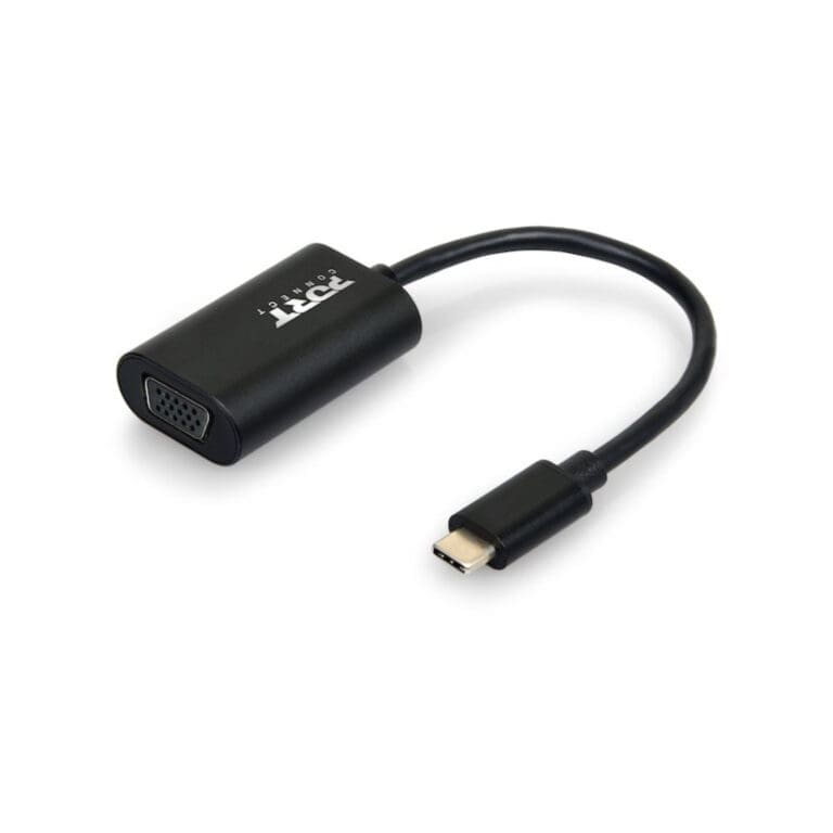 Port USB-C to VGA Converter 15cm, 1080p