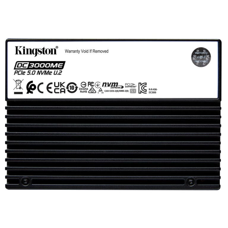 Kingston 7.68TB DC3000ME U.2 PCIe 5.0 NVMe SSD