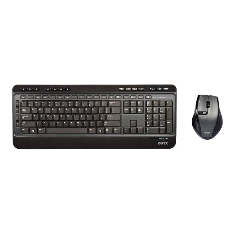 Port Wireless Keyboard and Mouse Combo - Black