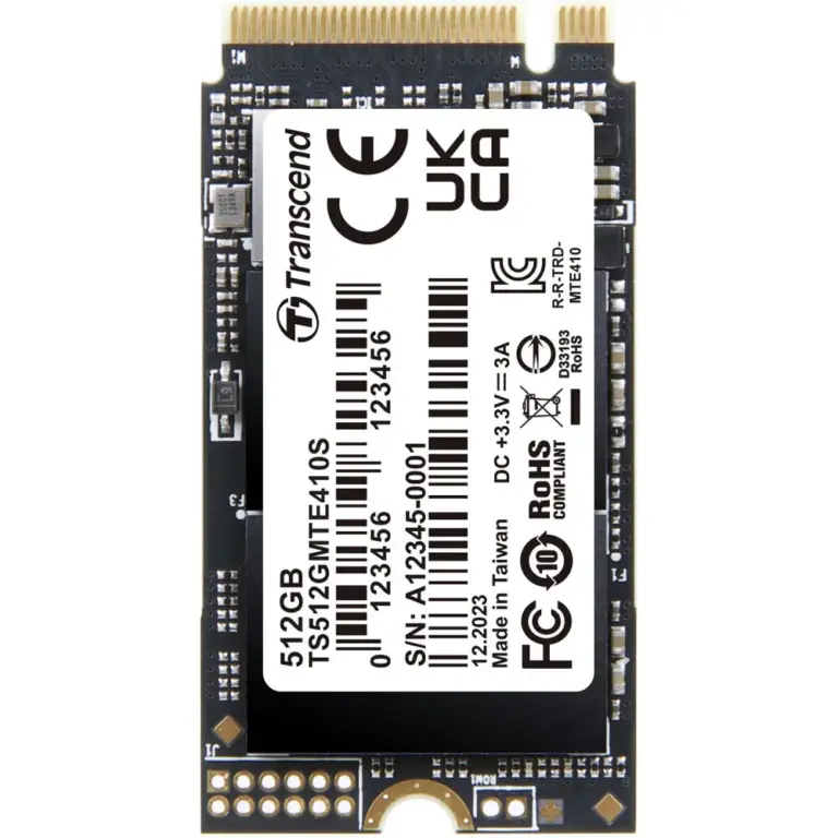Transcend MTE410S 512GB PCIe 4.0 M.2 2242 NVMe SSD